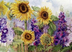Smith-Sunflowers&DelphiniumII